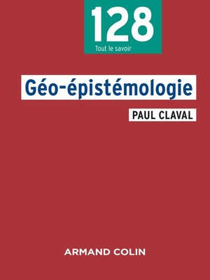 cover image of Géo-épistémologie